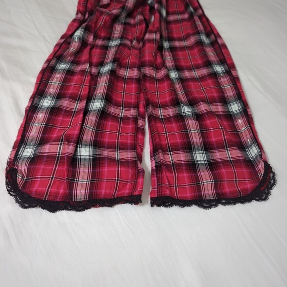 Victoria's Secret Women's Pajama Bottoms Pants Sz Small Plaid Pockets Drawstring - Picture 14 of 15